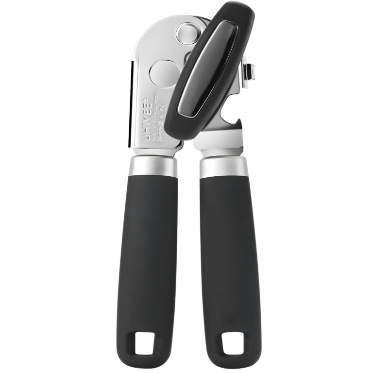 UHIYEE Heavy Duty Manual Can Opener with Magnet and Smooth Edge