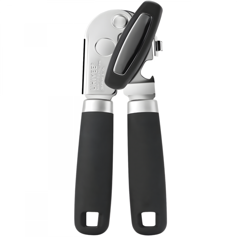 UHIYEE Heavy Duty Manual Can Opener with Magnet and Smooth Edge