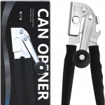 BreadTalk Manual Can Opener with Magnetic Lid Lifter: Heavy-Duty & Ergonomic