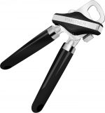 PAKITNER 3-in-1 Manual Can Opener - Safe Cut, Magnetic Lifter & Smooth Edge, Black