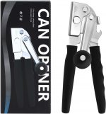 BreadTalk Manual Can Opener with Magnetic Lid Lifter: Heavy-Duty & Ergonomic